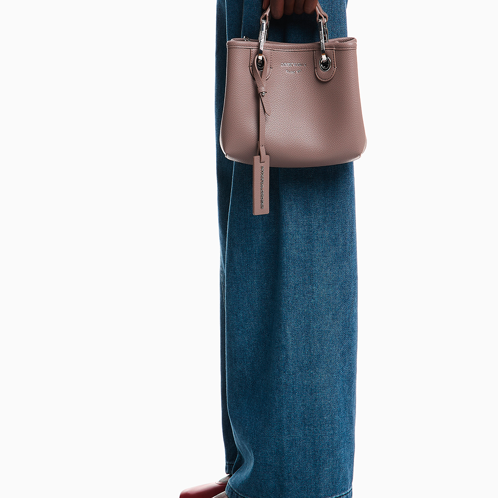 Mini bag MyEA stampa cervo Cammello - Qshops (Emporio Armani)