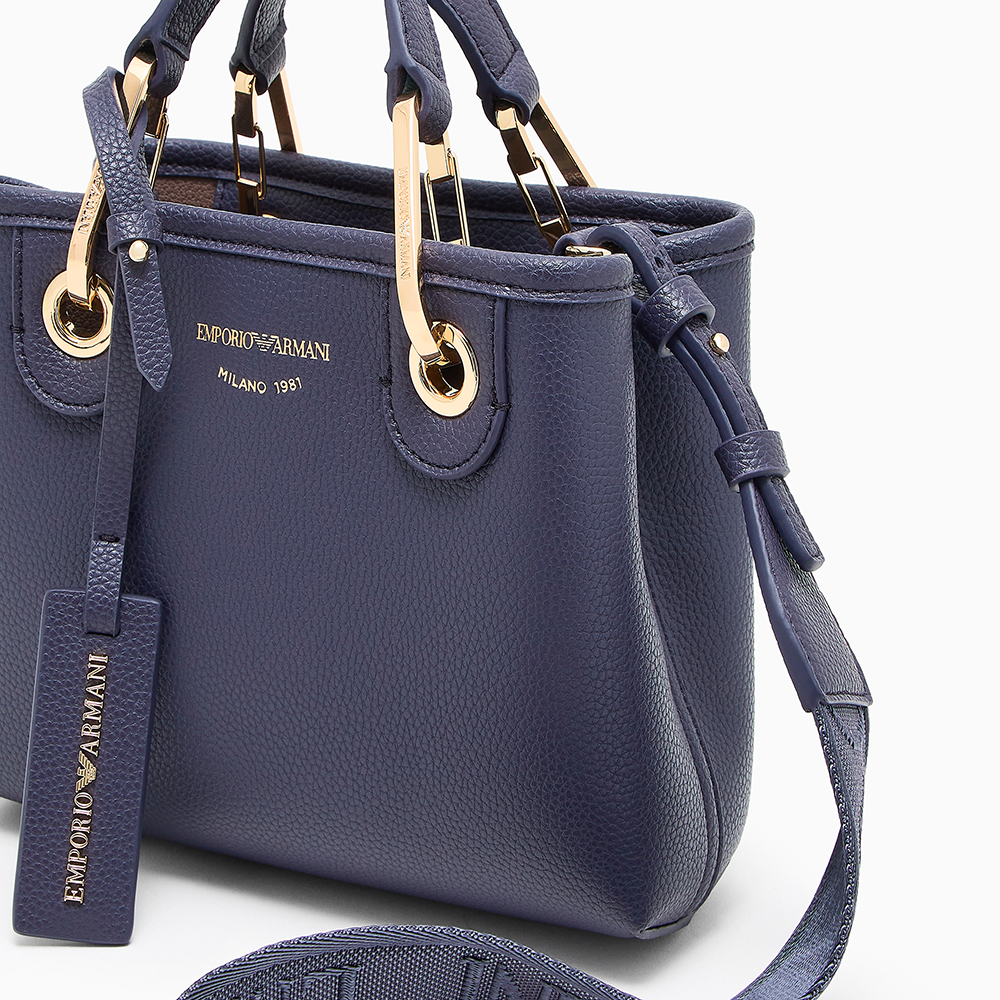Mini bag MyEA stampa cervo Blu - Qshops (Emporio Armani)