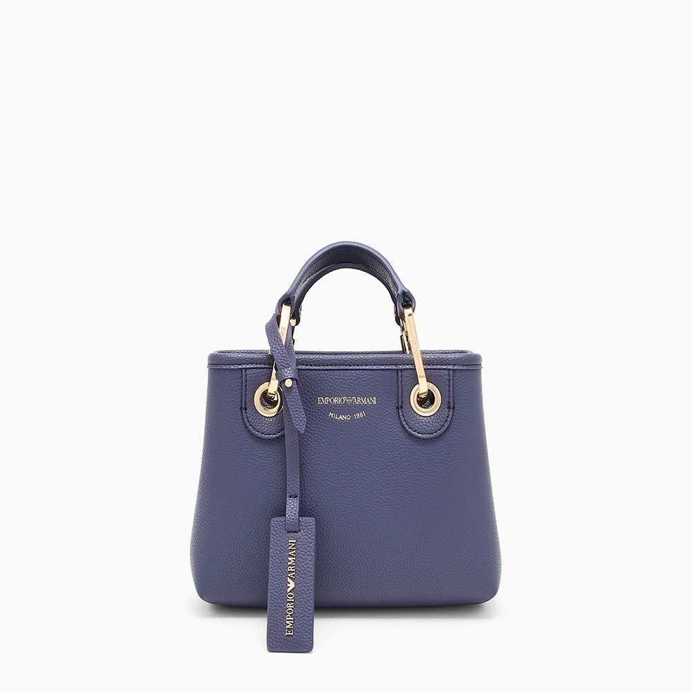 Mini bag MyEA stampa cervo Blu - Qshops (Emporio Armani)