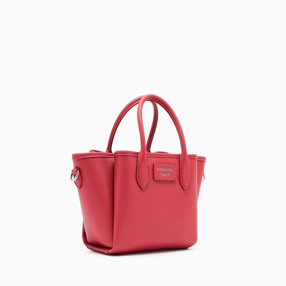 Shopper piccola finish palmellato Rosso - Qshops (Emporio Armani)