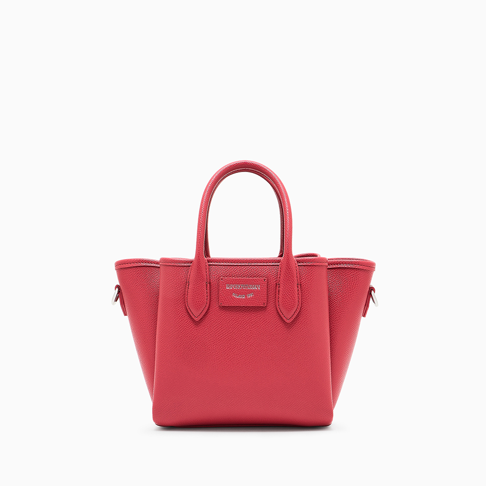 Shopper piccola finish palmellato Rosso - Qshops (Emporio Armani)