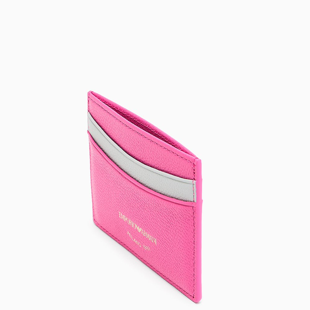 Portacarte in pelle bottalata Rosa - Qshops (Emporio Armani)