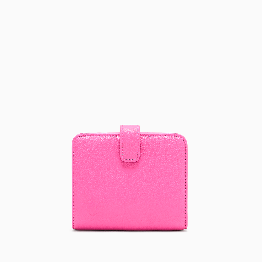 Portafoglio bifold in pelle bottalata Rosa - Qshops (Emporio Armani)