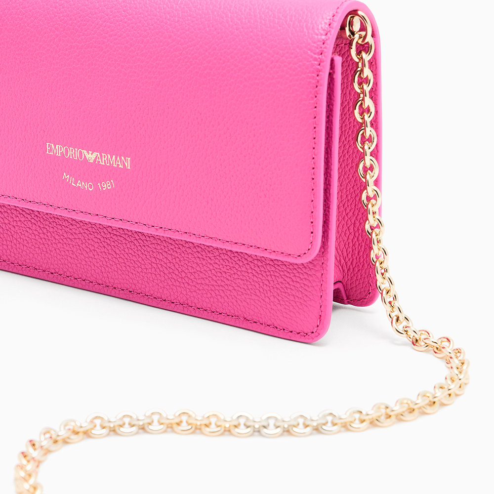 Mini bag in pelle bottalata Rosa - Qshops (Emporio Armani)