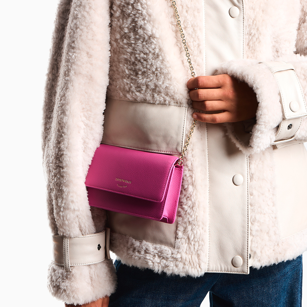 Mini bag in pelle bottalata Rosa - Qshops (Emporio Armani)