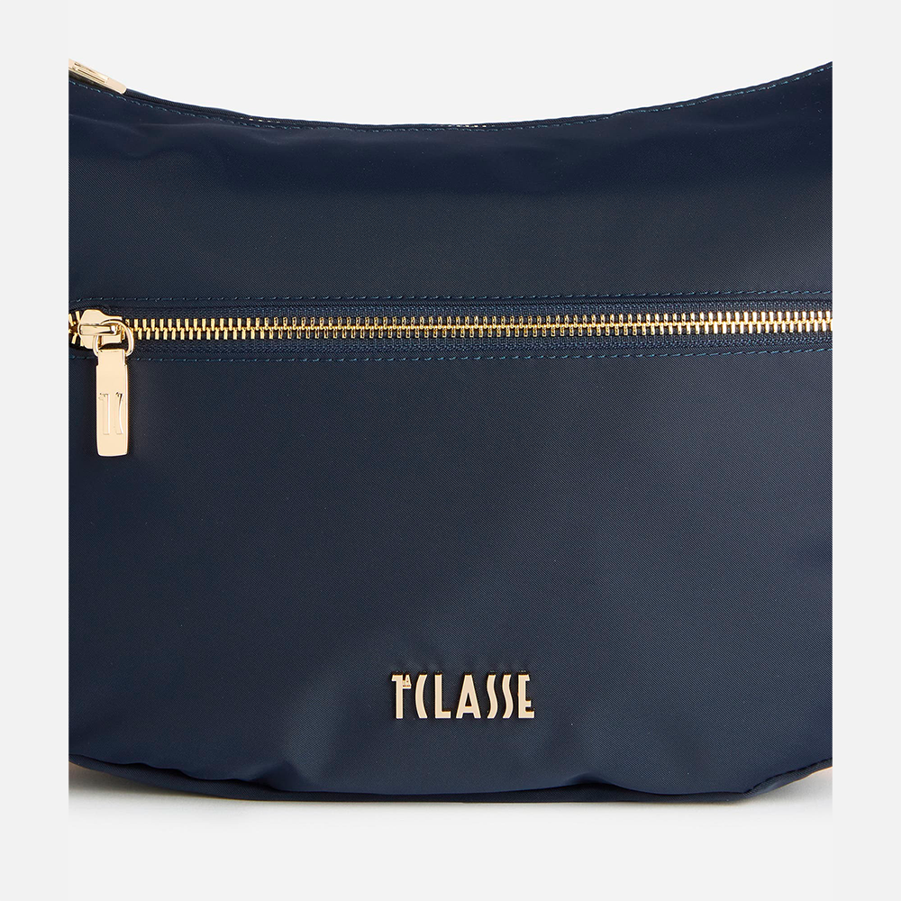 Stormy Nylon tracolla a mezzaluna grande Blu Notte - Qshops (Alviero Martini 1A Classe)