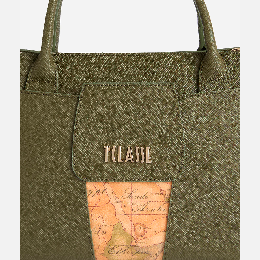 Windy City borsa a mano piccola Verde Muschio - Qshops (Alviero Martini 1A Classe)