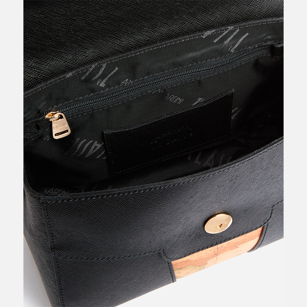 Windy City borsa a mano con patta Nera - Qshops (Alviero Martini 1A Classe)