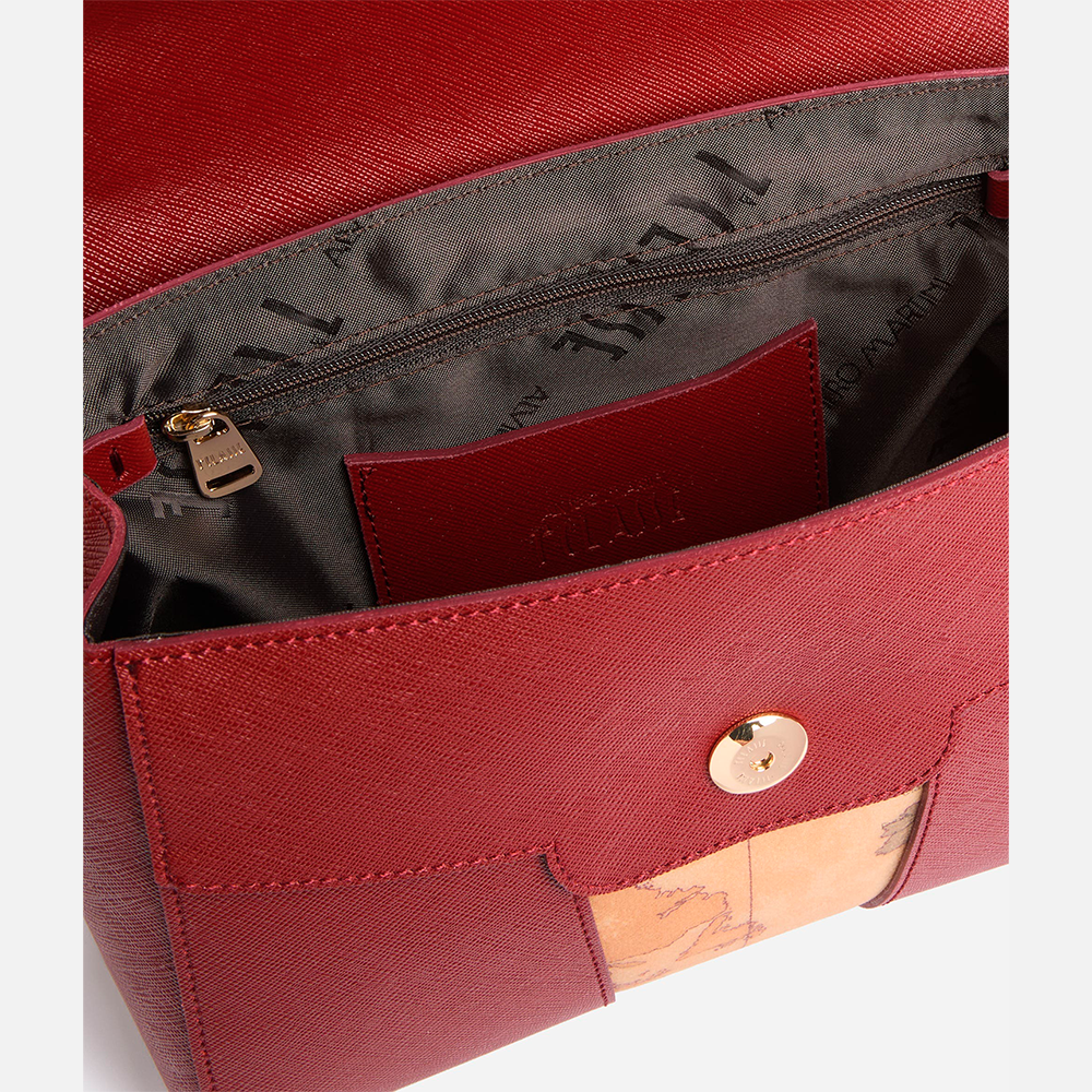 Windy City borsa a mano con patta Rosso Acero - Qshops (Alviero Martini 1A Classe)