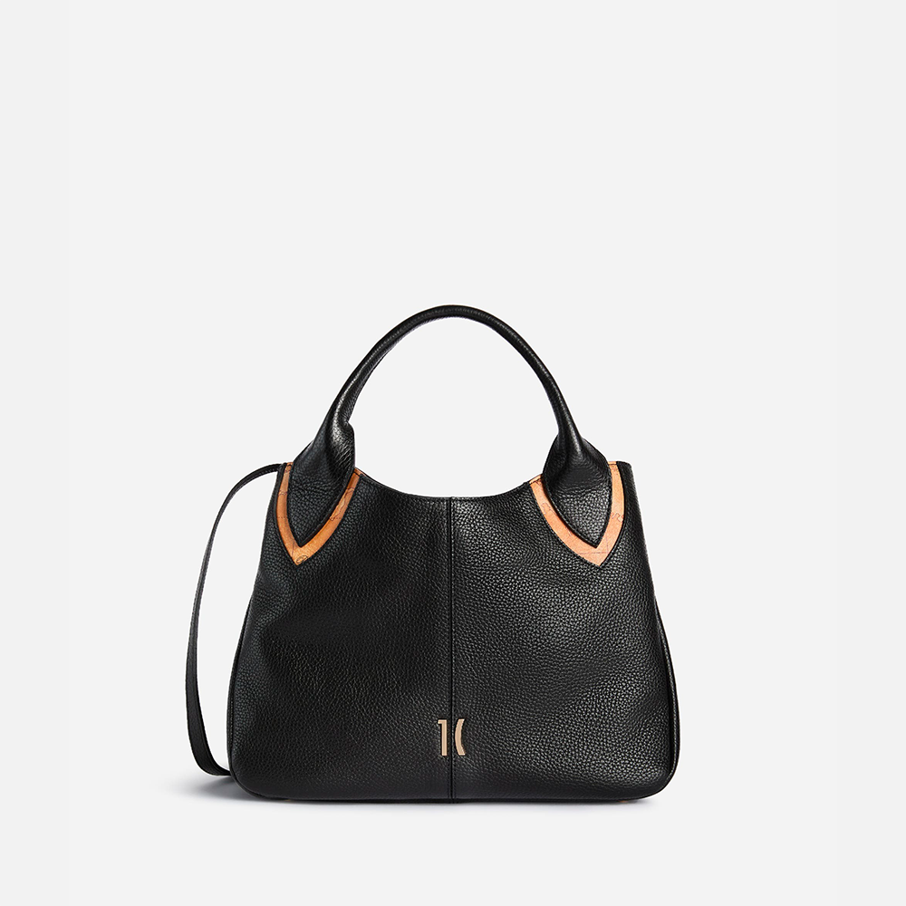 Castle Leather borsa a mano Nera - Qshops (Alviero Martini 1A Classe)