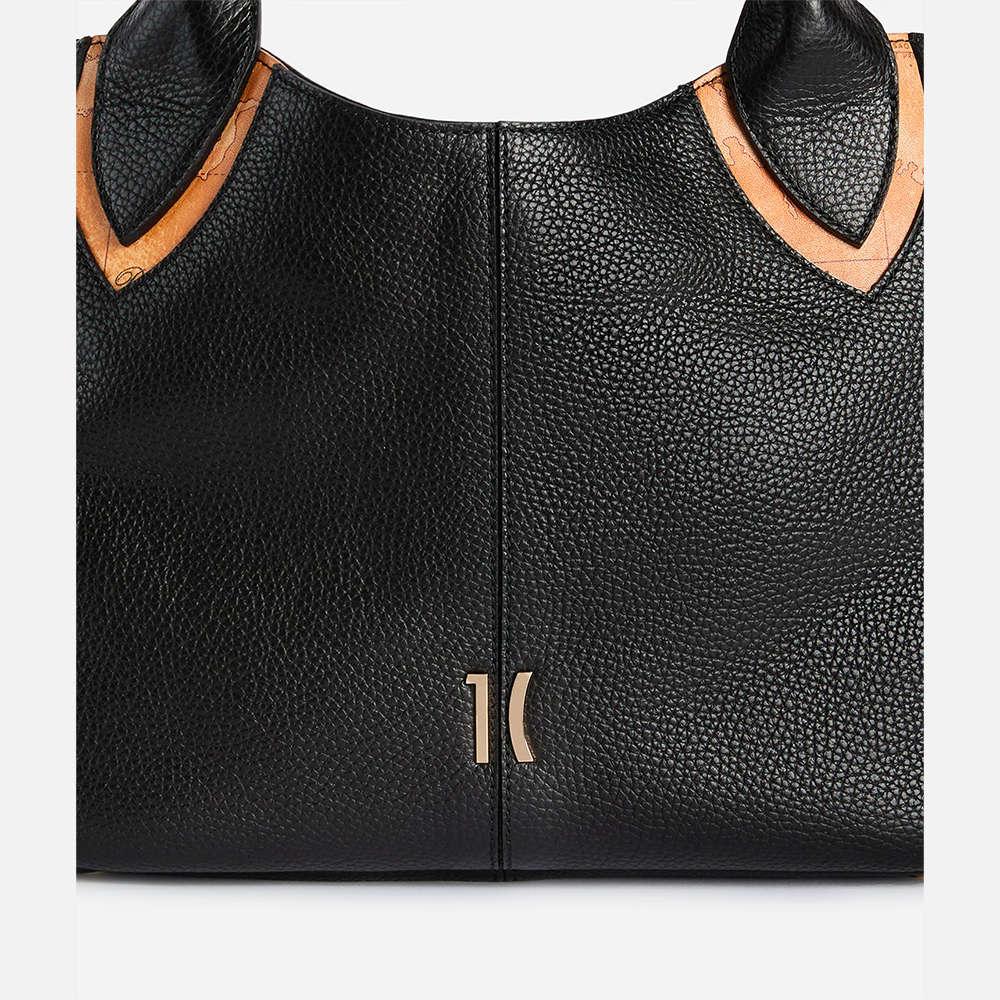 Castle Leather borsa a mano Nera - Qshops (Alviero Martini 1A Classe)