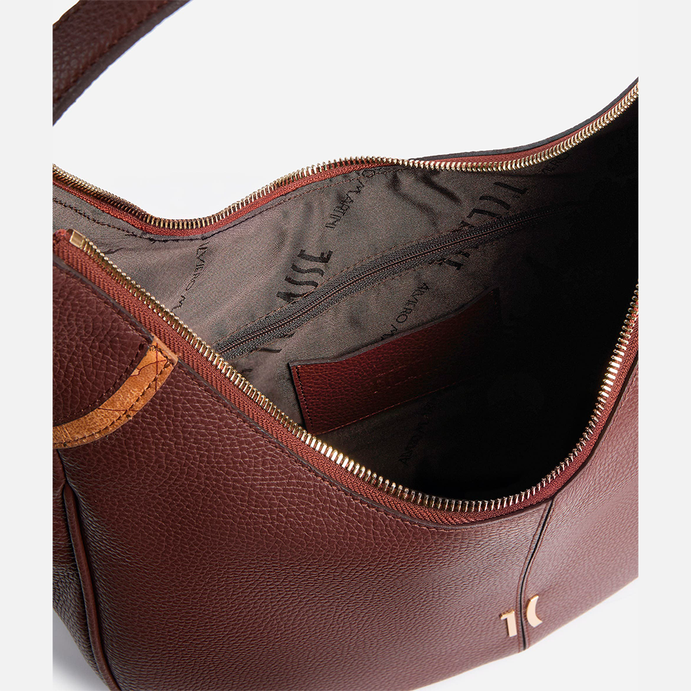 Castle Leather borsa sottospalla Mogano - Qshops (Alviero Martini 1A Classe)