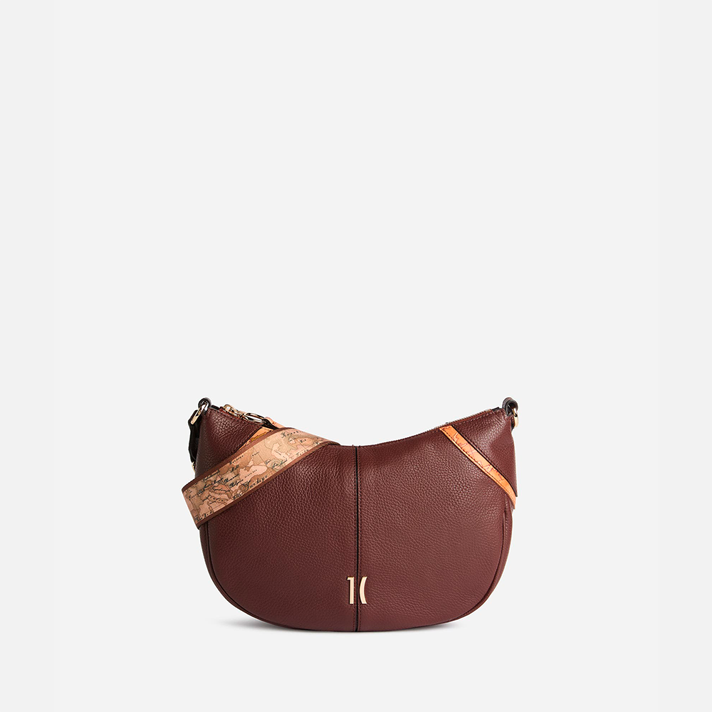 Castle Leather tracolla a mezzaluna Mogano - Qshops (Alviero Martini 1A Classe)