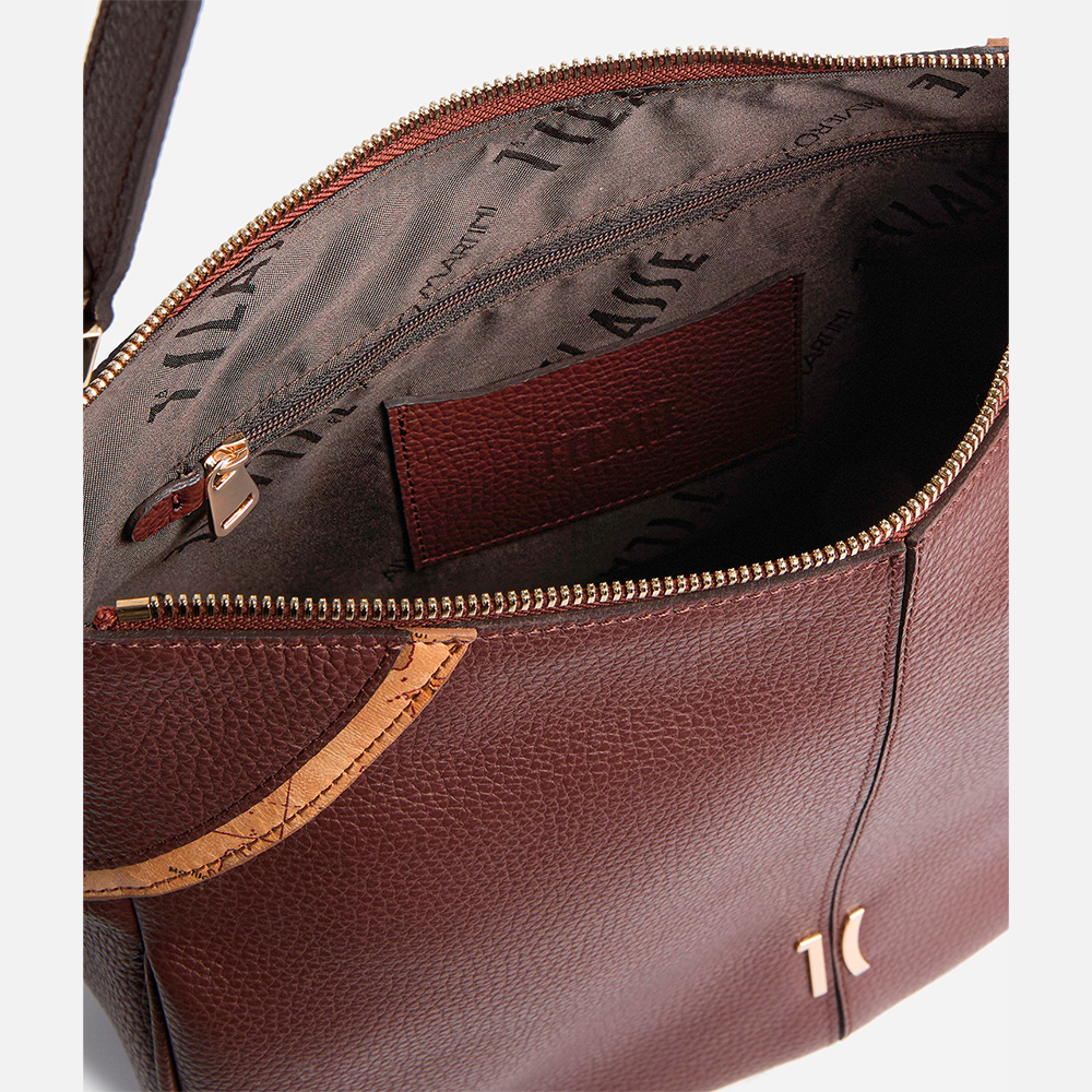 Castle Leather sottospalla doppia portabilità Mogano - Qshops (Alviero Martini 1A Classe)