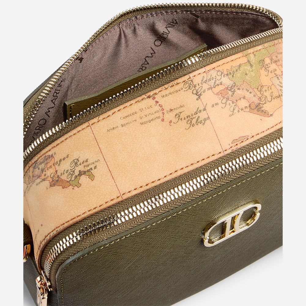 Skye Bag tracollina doppia zip Verde Muschio - Qshops (Alviero Martini 1A Classe)