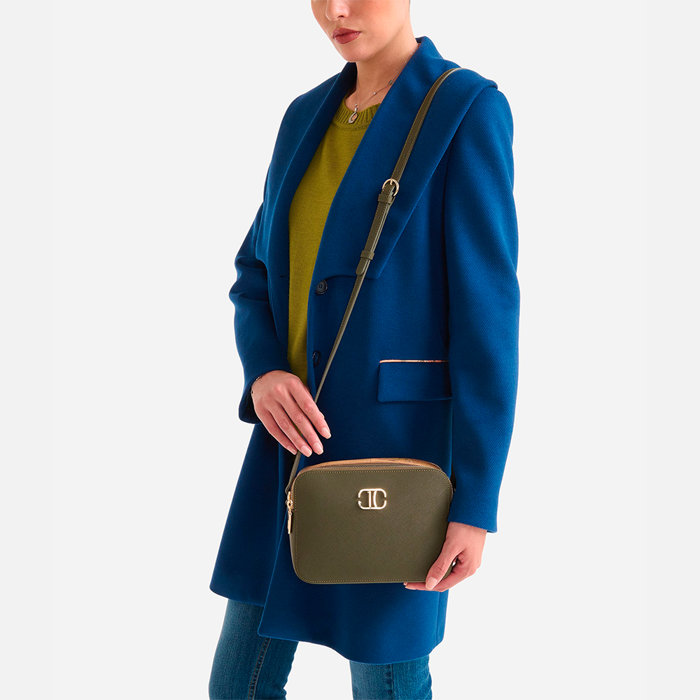 Skye Bag tracollina doppia zip Verde Muschio - Qshops (Alviero Martini 1A Classe)