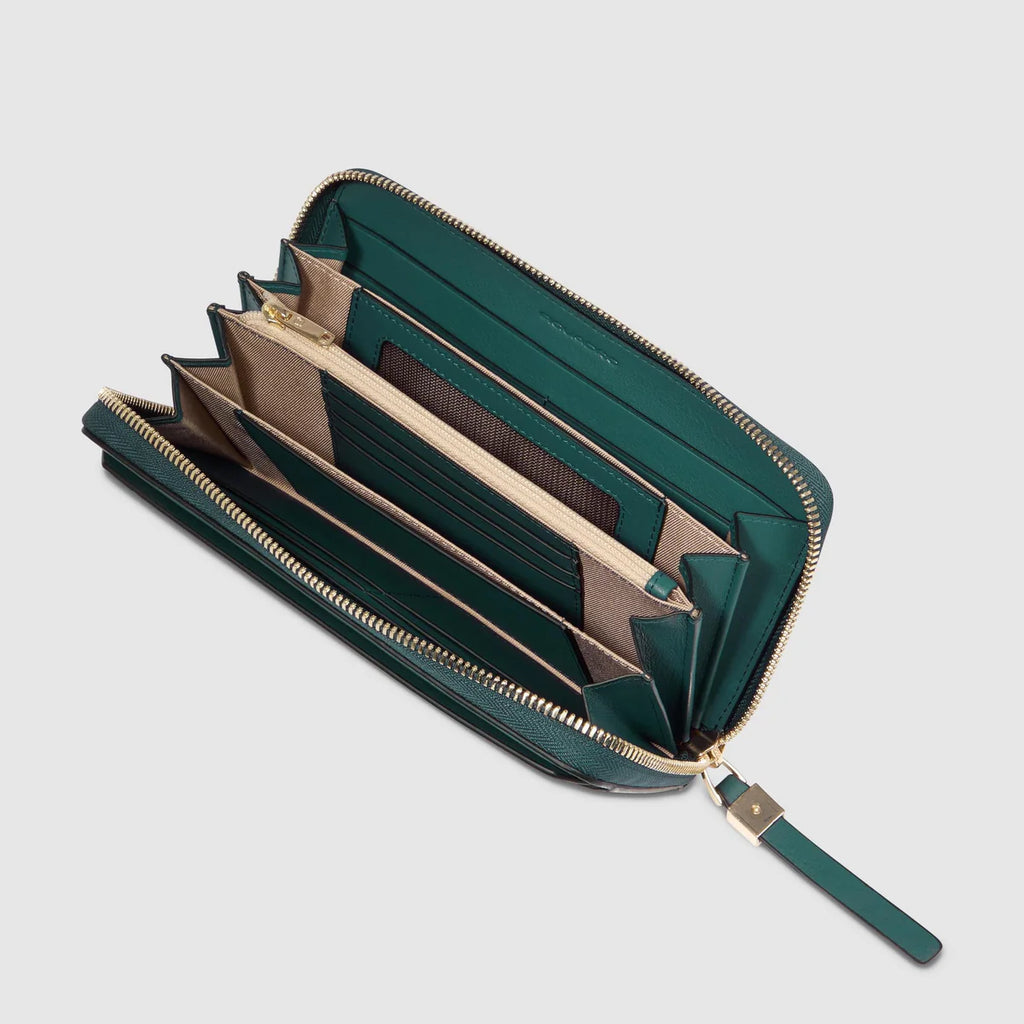 Portafogli donna grande zip-around Ottanio Avio - Qshops (Piquadro)