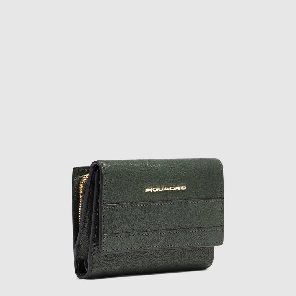 Portafogli da donna piccolo Verde - Qshops (Piquadro)