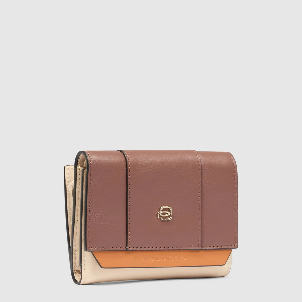 Portafogli da donna piccolo Marrone Beige - Qshops (Piquadro)