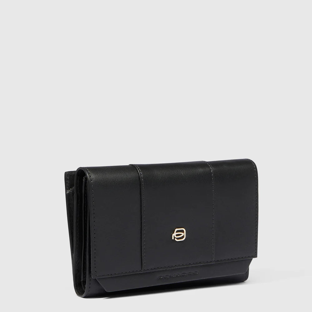 Portafoglio donna piccolo Nero - Qshops (Piquadro)