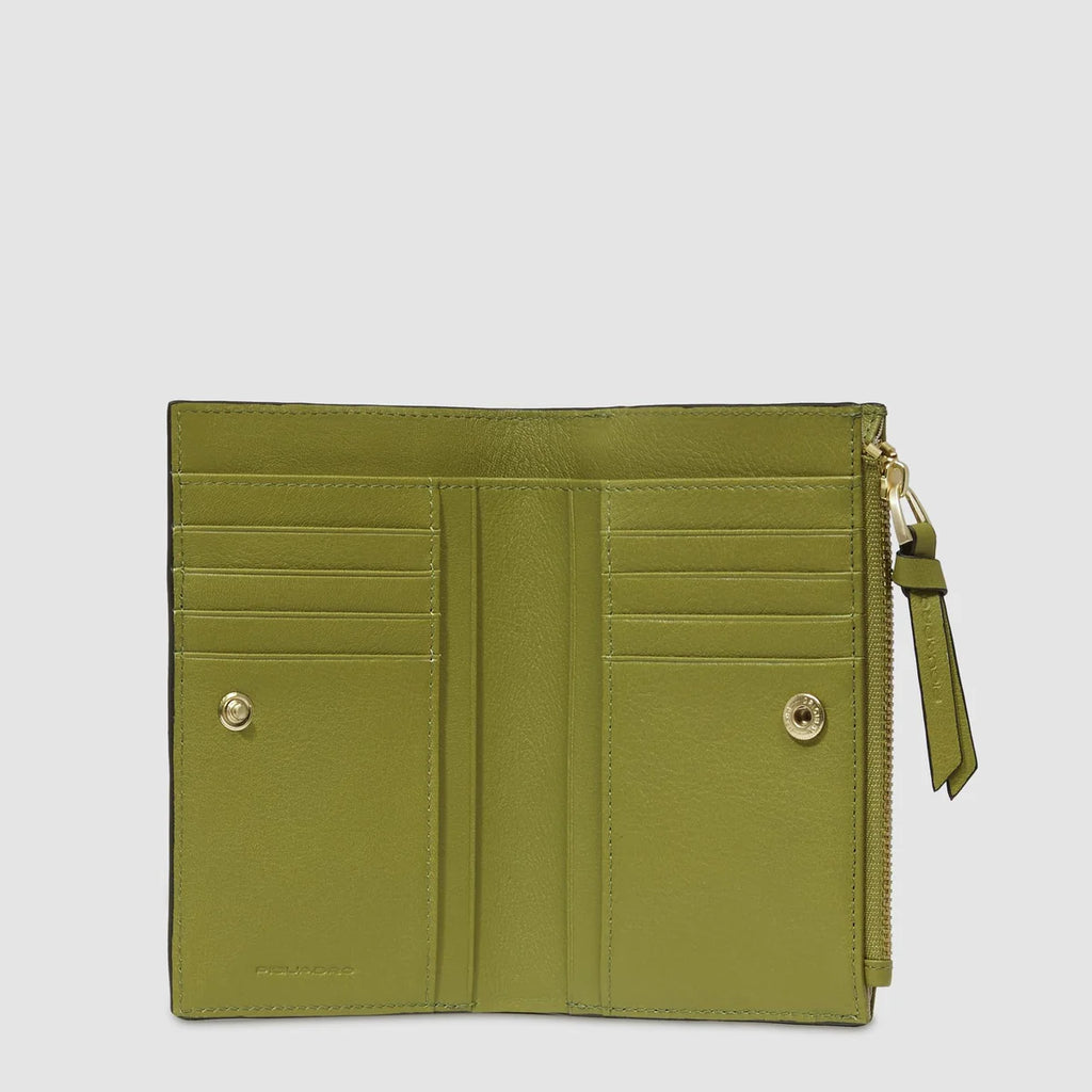 Portafoglio Bifold donna piccolo Verde - Qshops (Piquadro)