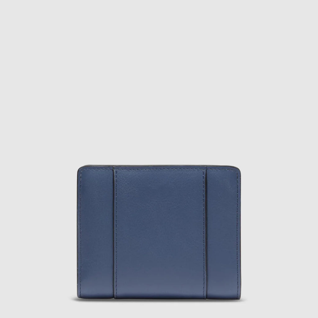 Portafogli da donna piccolo con portamonete Blu Mare - Qshops (Piquadro)