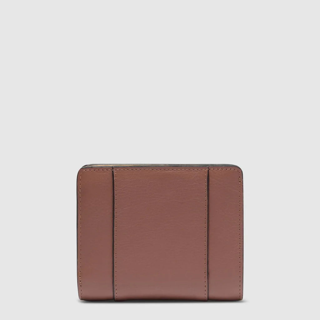 Portafogli da donna piccolo con portamonete Marrone Beige - Qshops (Piquadro)