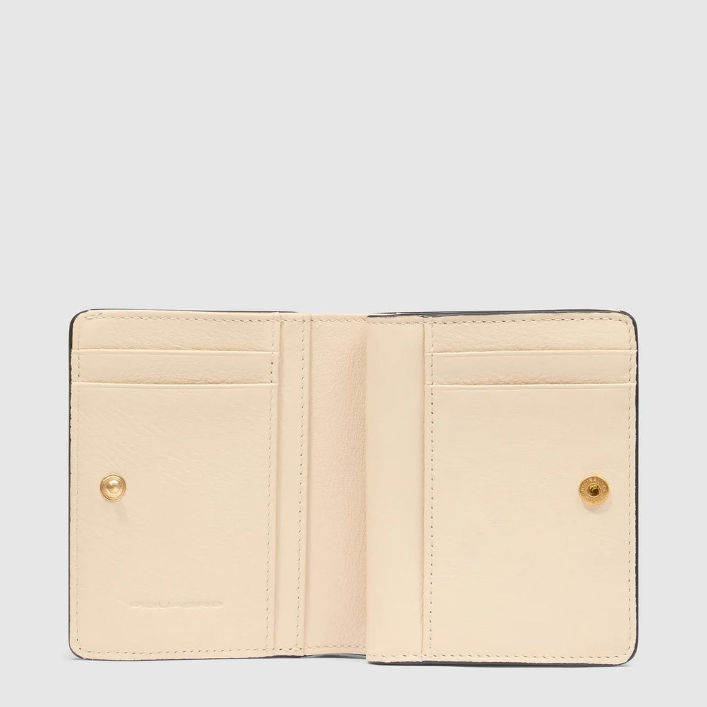 Portafogli da donna piccolo con portamonete Marrone Beige - Qshops (Piquadro)