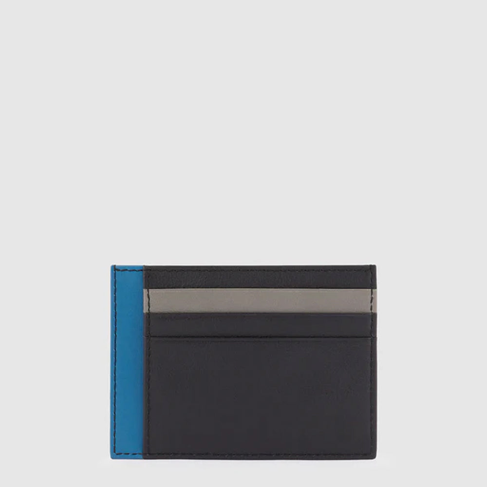 Bustina Grigia porta carte di credito tascabile con protezione anti-frode RFID Urban Nero Grigio - Qshops (Piquadro)