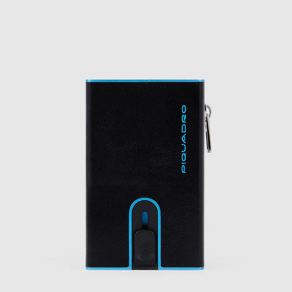 Compact wallet porta monete con sliding system Nero - Qshops (Piquadro)