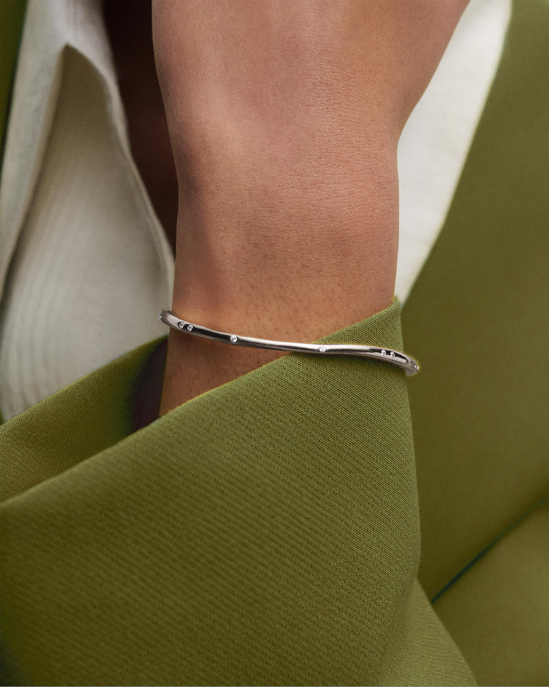 Bracciale rigido in argento Air - Qshops (PDPAOLA)