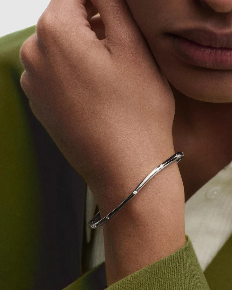 Bracciale rigido in argento Air - Qshops (PDPAOLA)