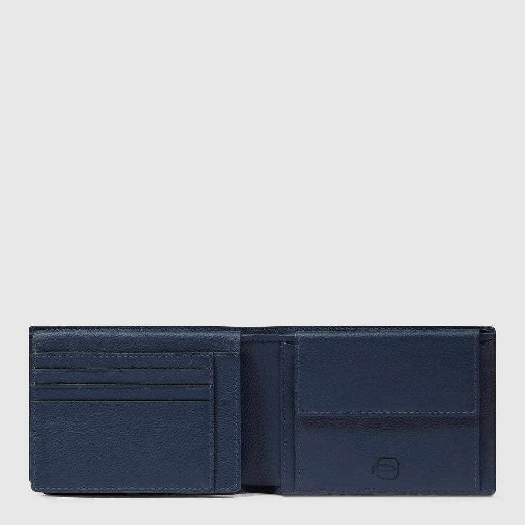 Portafogli uomo con porta documenti Blu - Qshops (Piquadro)