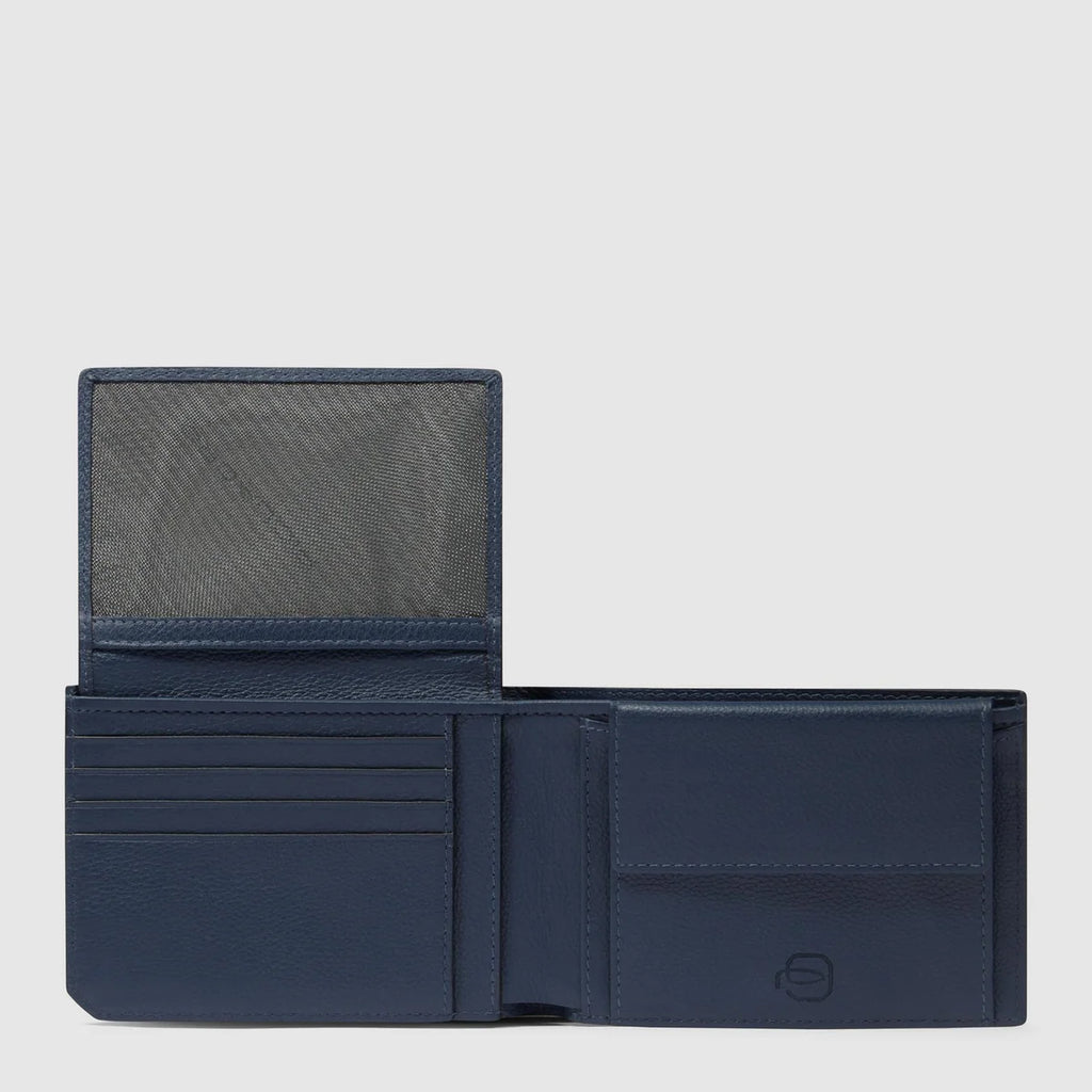 Portafogli uomo con porta documenti Blu - Qshops (Piquadro)