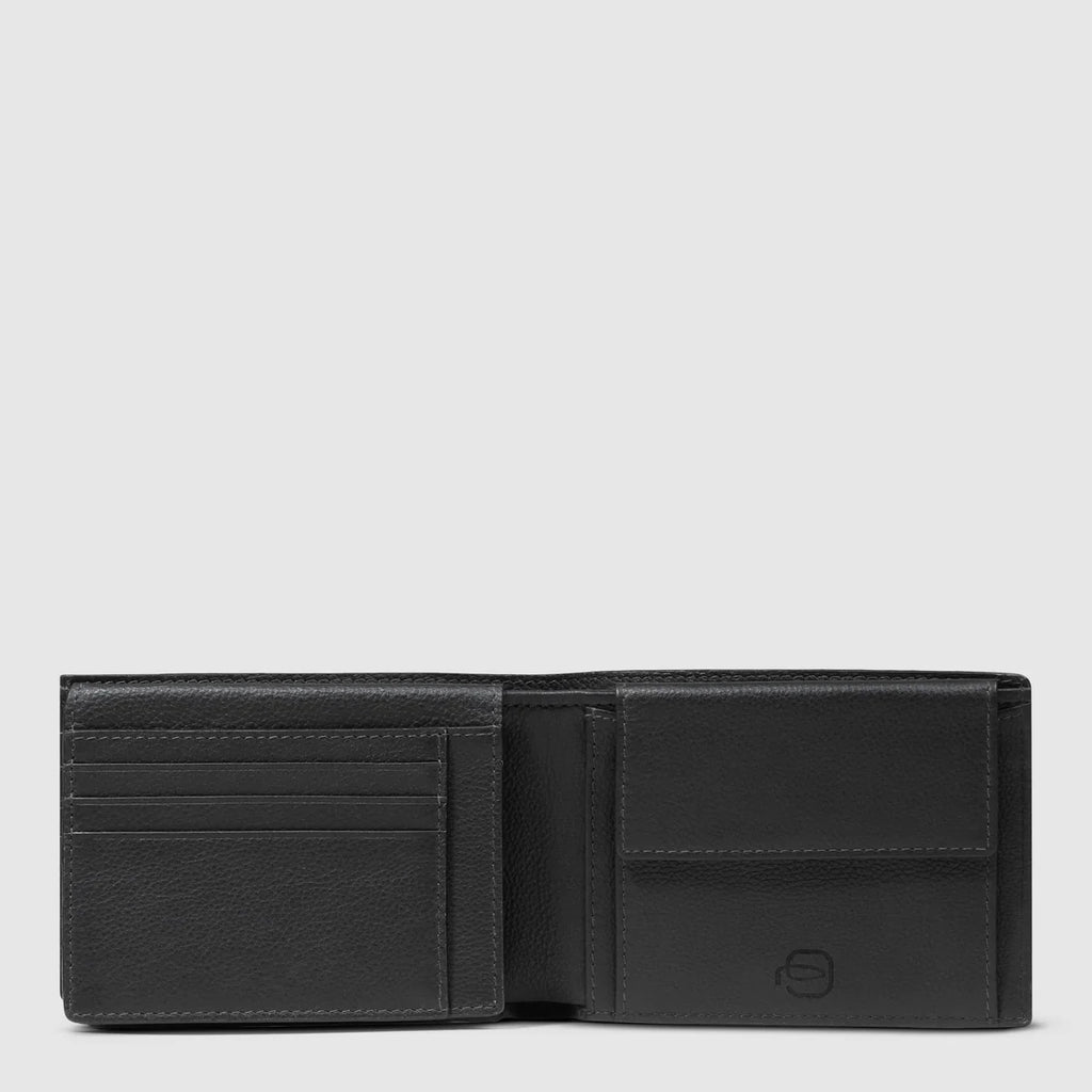 Portafogli uomo con porta documenti Nero - Qshops (Piquadro)