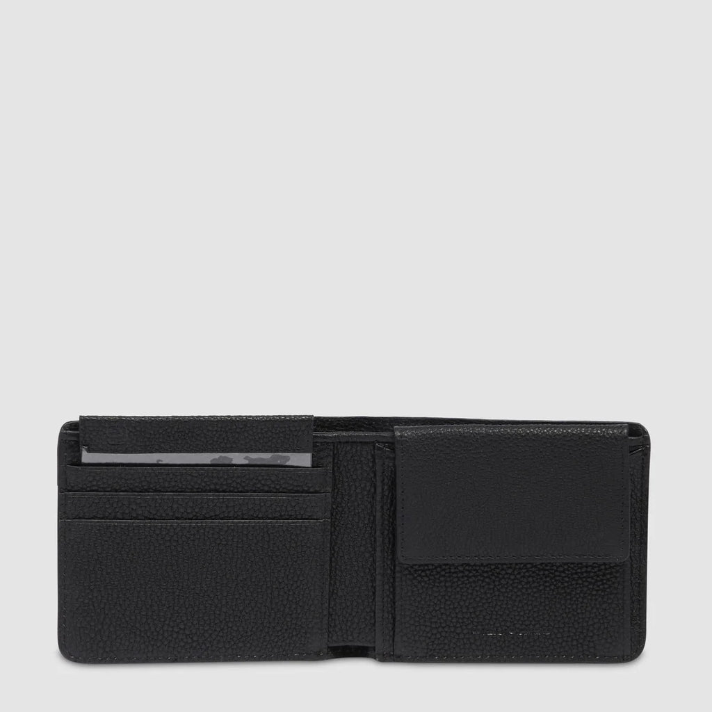 Portafogli uomo con portamonete Nero - Qshops (Piquadro)