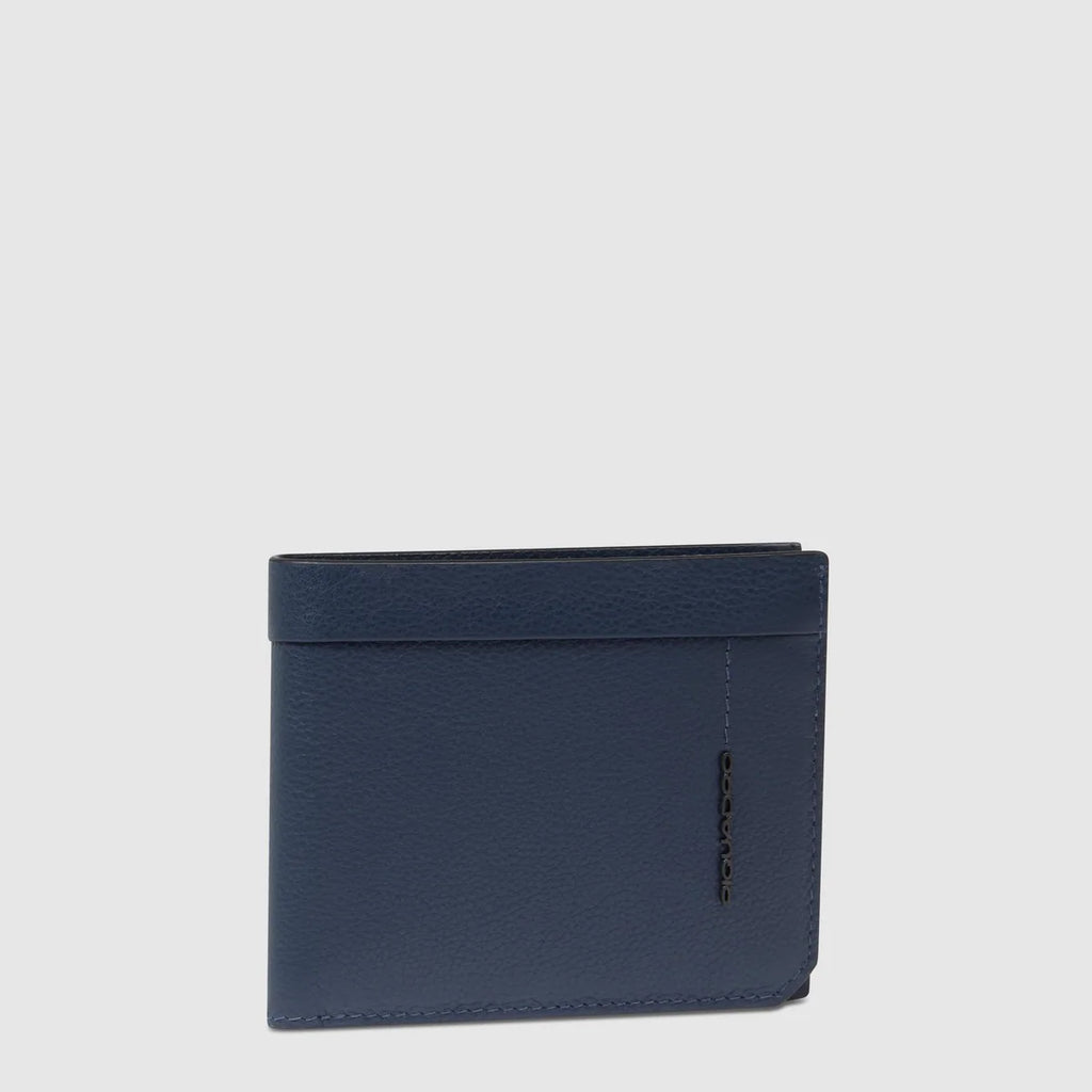 Portafogli uomo con portamonete Blu - Qshops (Piquadro)