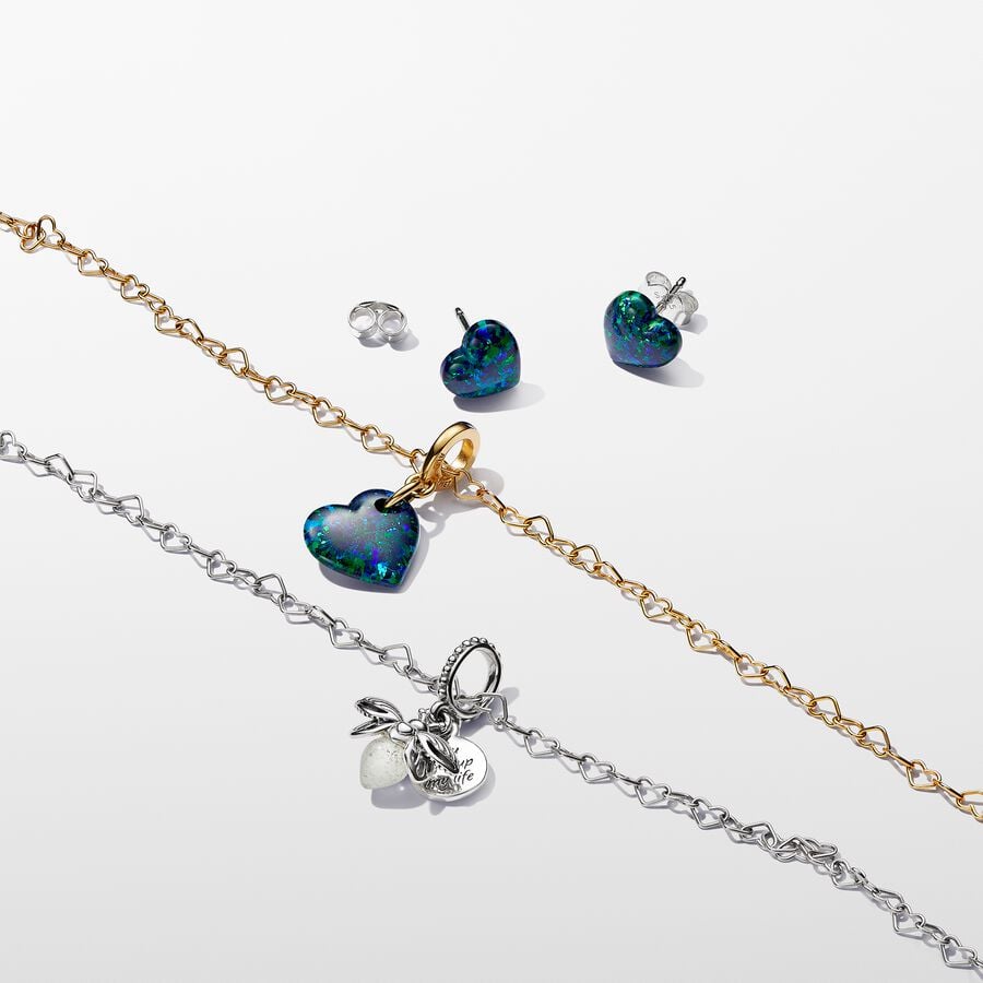 Collana Catena di Cuori - Qshops (Pandora)