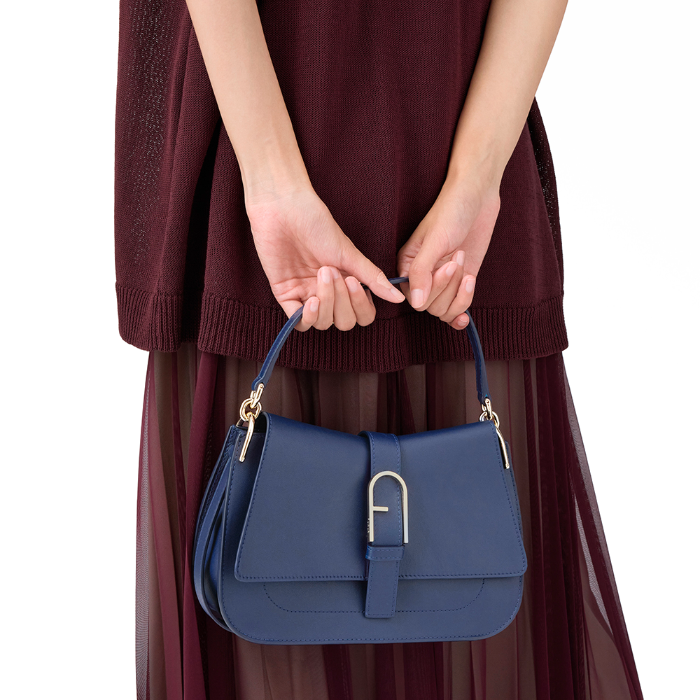 Furla Flow Borsa A Mano M Blu Reale - Qshops (Furla)