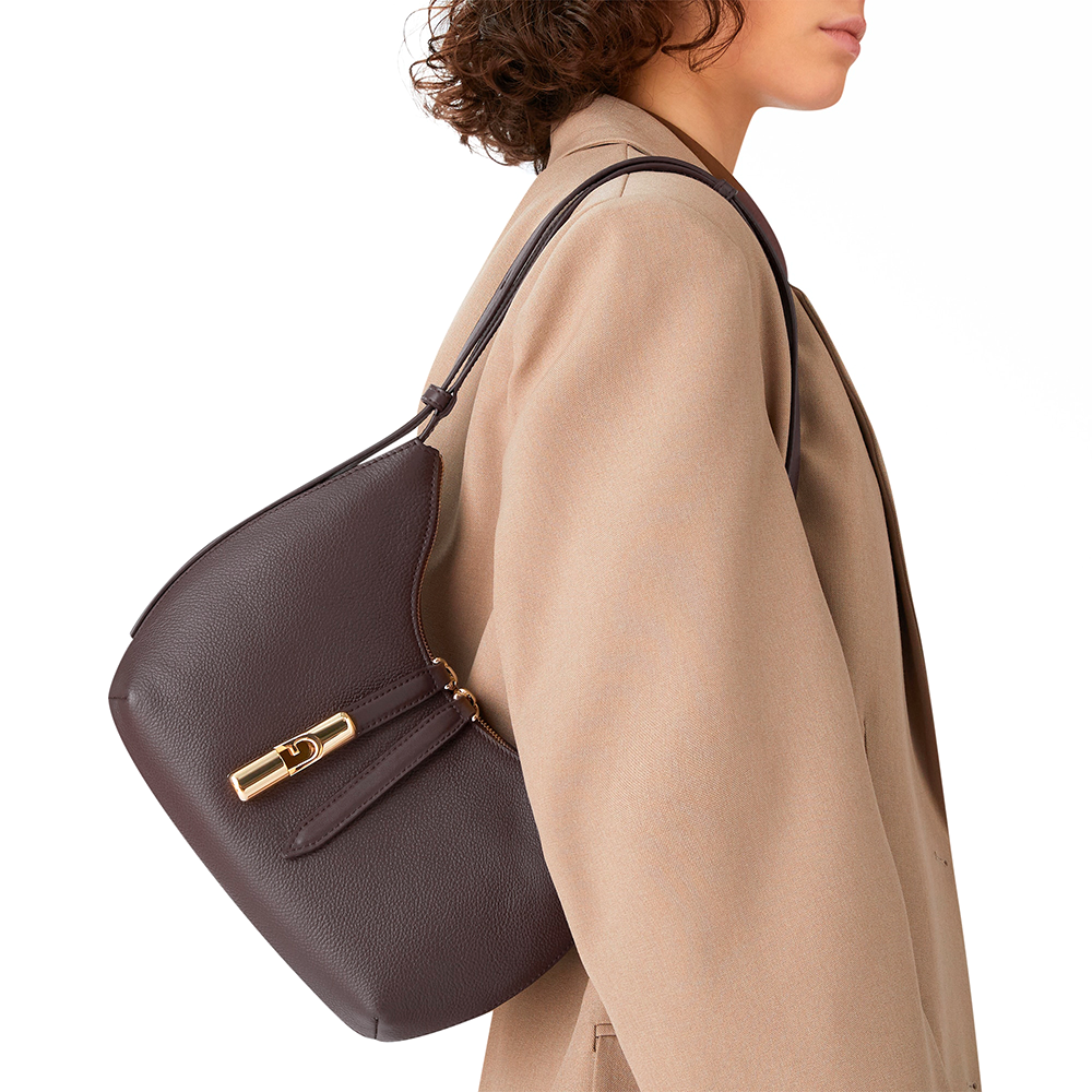 Furla Goccia Borsa A Spalla S Cioccolato - Qshops (Furla)