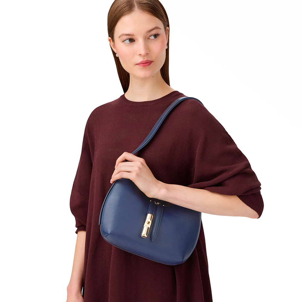 Furla Goccia Borsa A Spalla S Blu Reale - Qshops (Furla)