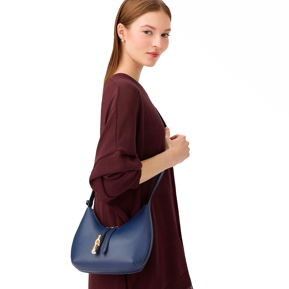 Furla Goccia Borsa A Spalla S Blu Reale - Qshops (Furla)