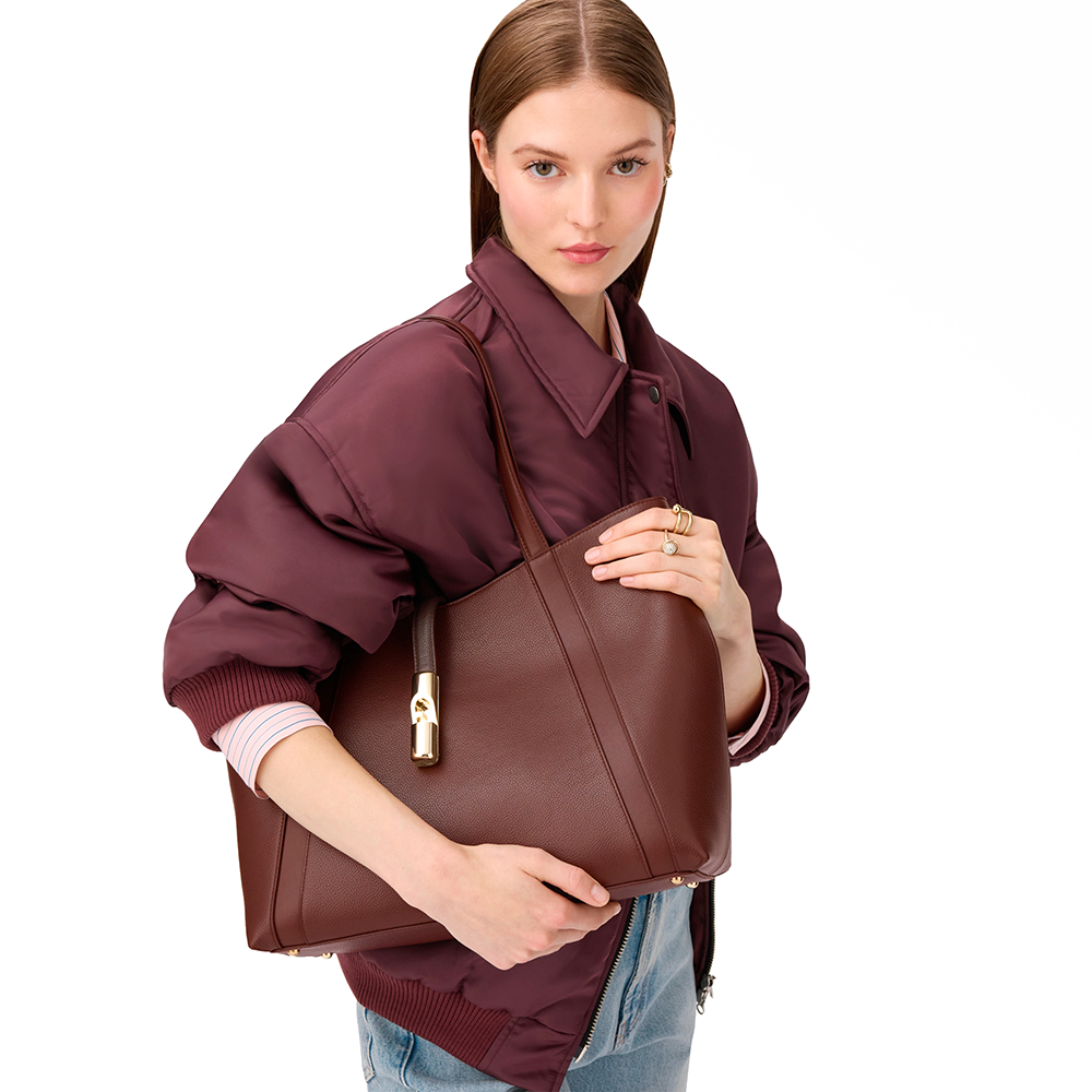 Furla Goccia Borsa Shopping L Cioccolato - Qshops (Furla)