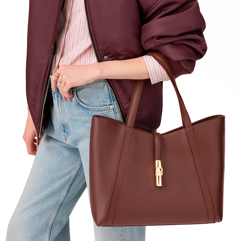 Furla Goccia Borsa Shopping L Cioccolato - Qshops (Furla)