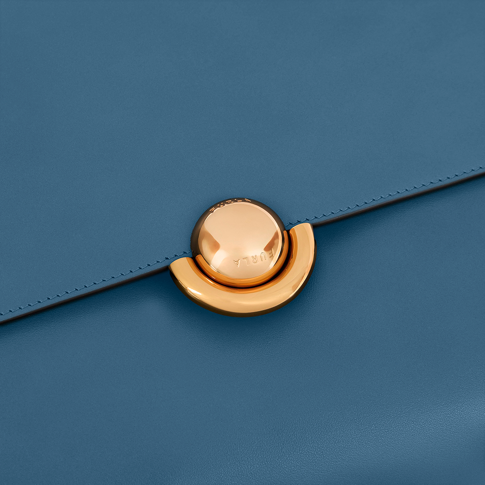 Furla Domus Borsa A Spalla M Grigio Blu - Qshops (Furla)