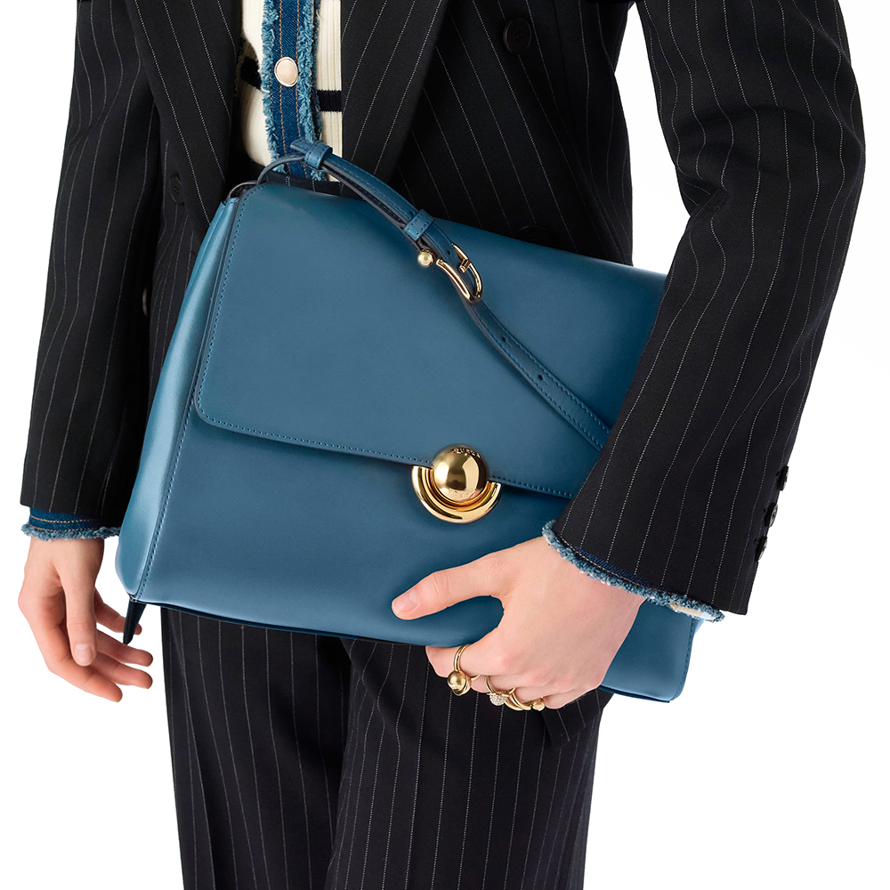 Furla Domus Borsa A Spalla M Grigio Blu - Qshops (Furla)