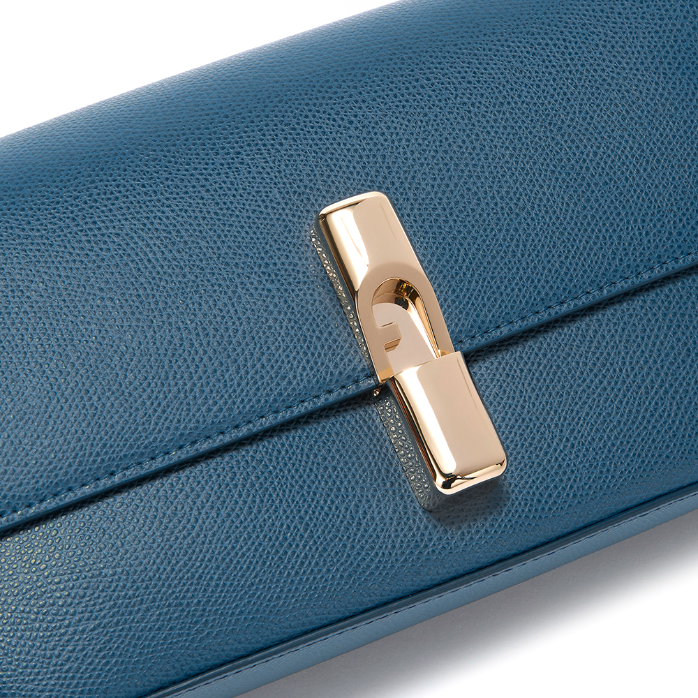 Furla Iride Borsa A Tracolla S Grigio Blu - Qshops (Furla)