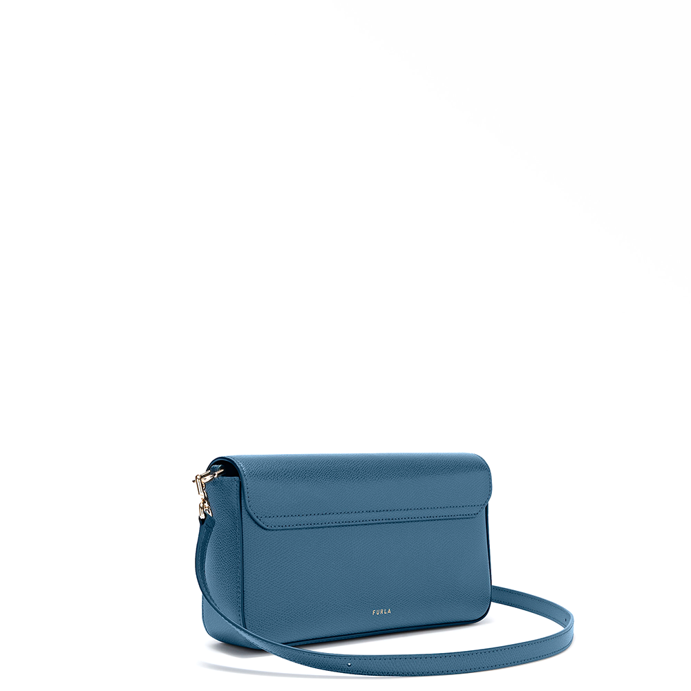 Furla Iride Borsa A Tracolla S Grigio Blu - Qshops (Furla)