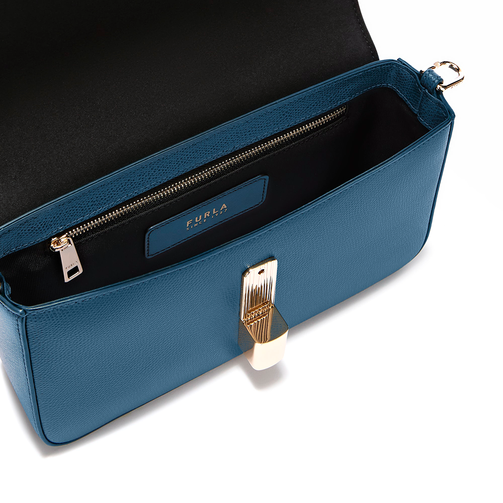Furla Iride Borsa A Tracolla S Grigio Blu - Qshops (Furla)
