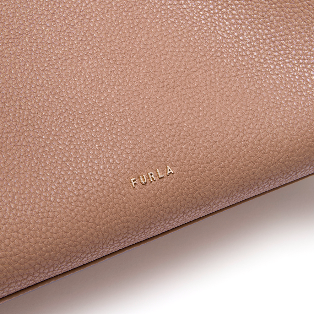 Furla Ava Borsa Shopping L Toffee Nero - Qshops (Furla)